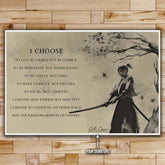 Aikido Wall Art - Aikido Poster - Aikido Canvas - I Choose - AI009 - Horizontal Poster - Horizontal Canvas