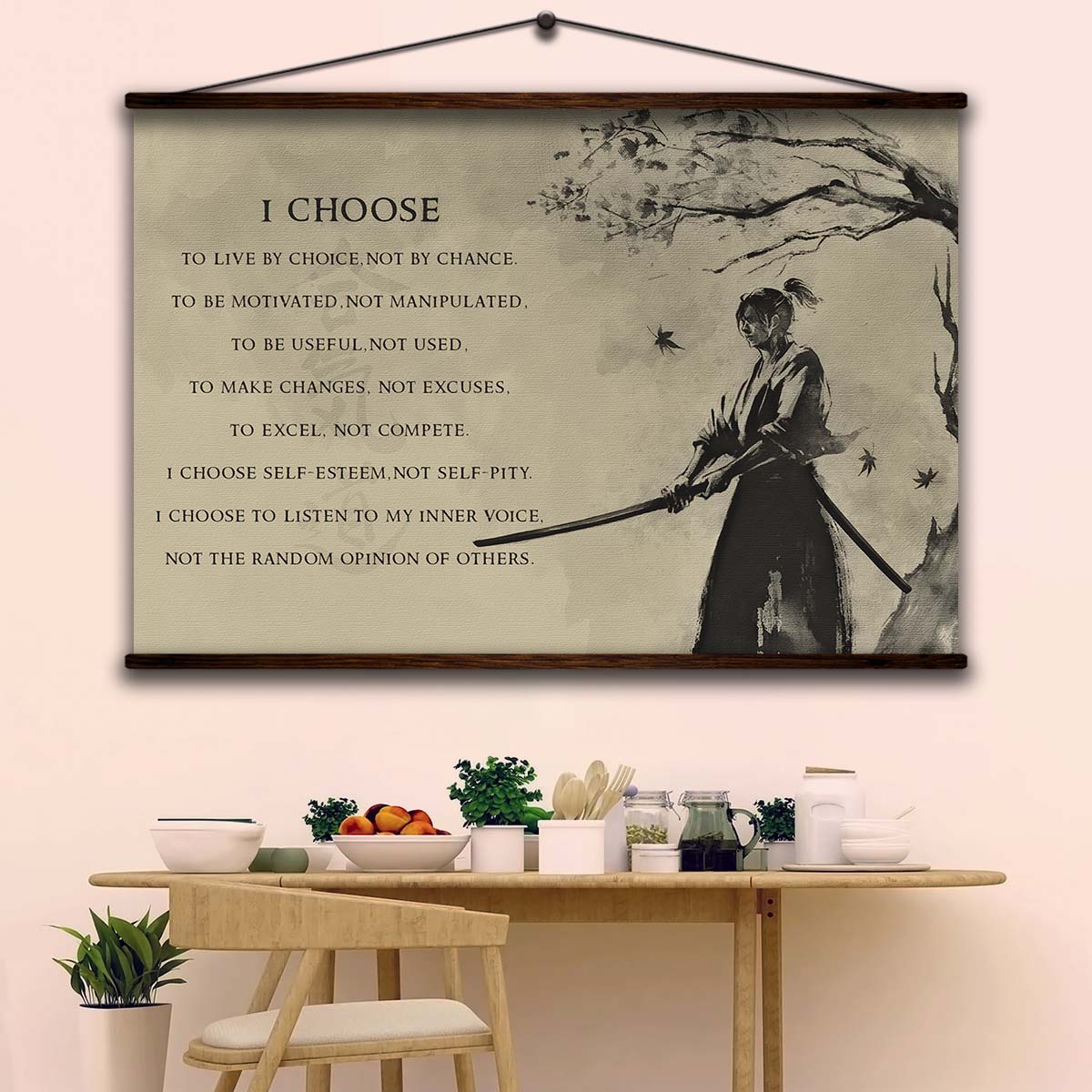 Aikido Wall Art - Aikido Poster - Aikido Canvas - I Choose - AI009 - Horizontal Poster - Horizontal Canvas