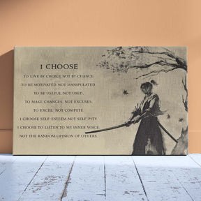 Aikido Wall Art - Aikido Poster - Aikido Canvas - I Choose - AI009 - Horizontal Poster - Horizontal Canvas