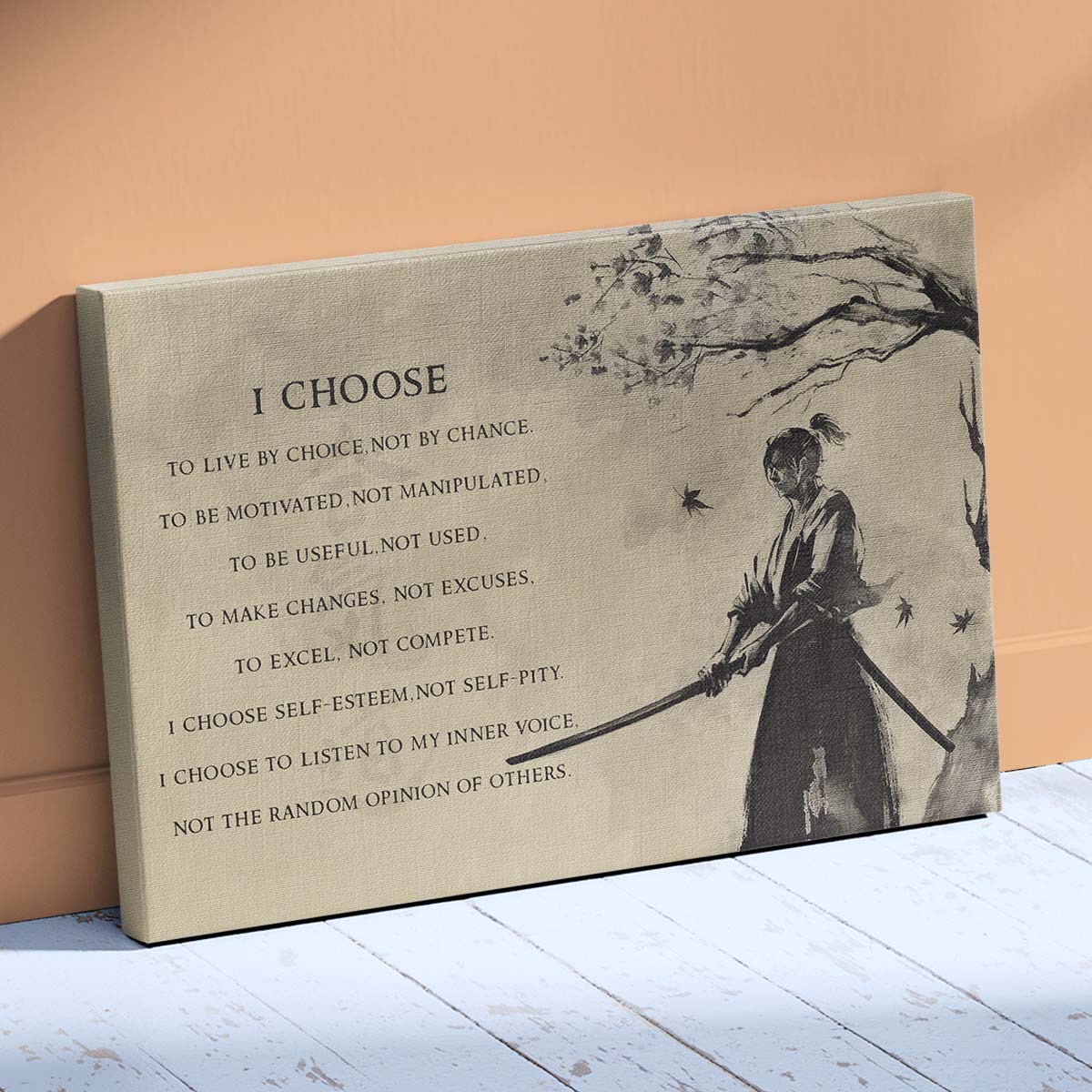 Aikido Wall Art - Aikido Poster - Aikido Canvas - I Choose - AI009 - Horizontal Poster - Horizontal Canvas