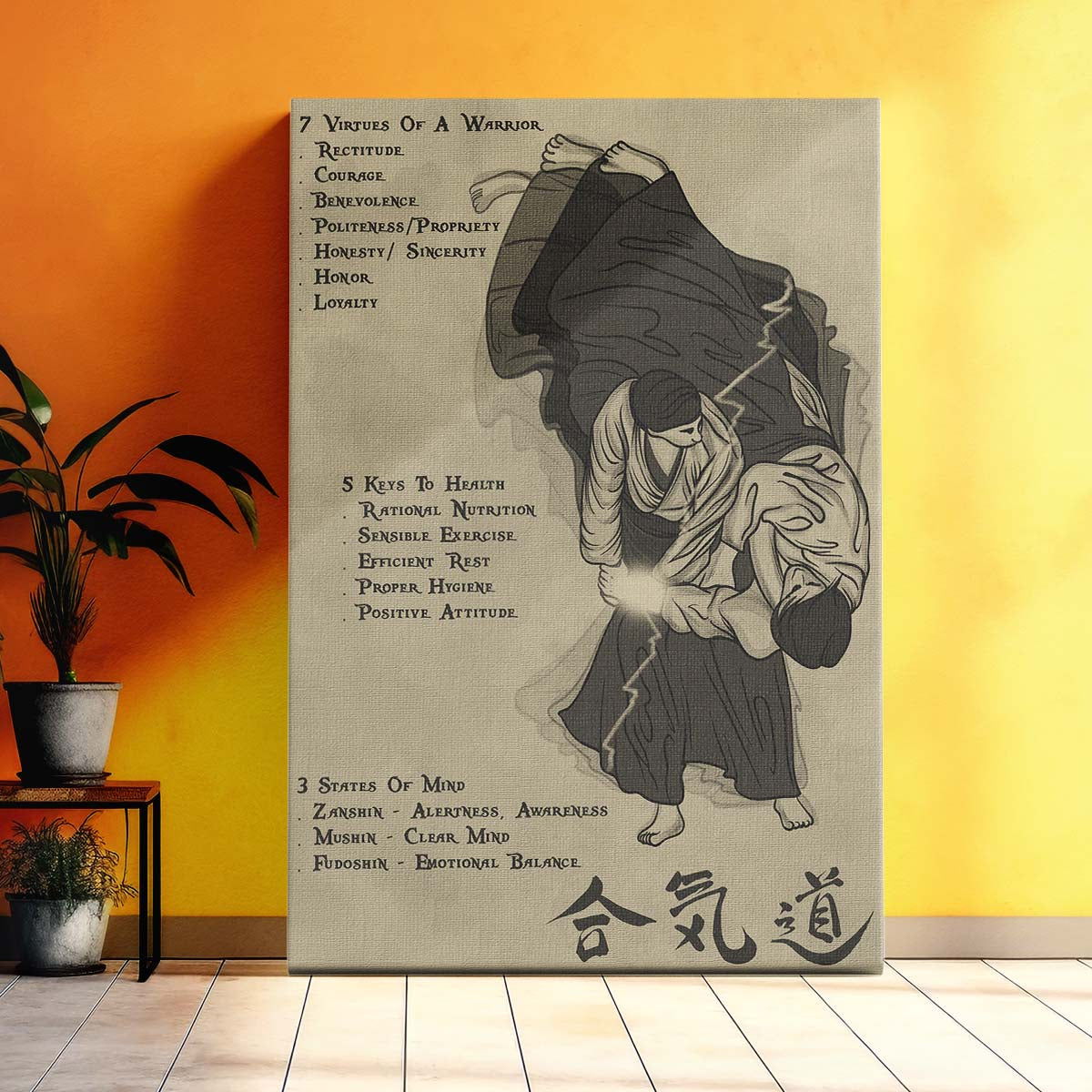 Aikido Wall Art - Aikido Poster - Aikido Canvas - 753 CODE - AI018 - Vertical Poster - Vertical Canvas