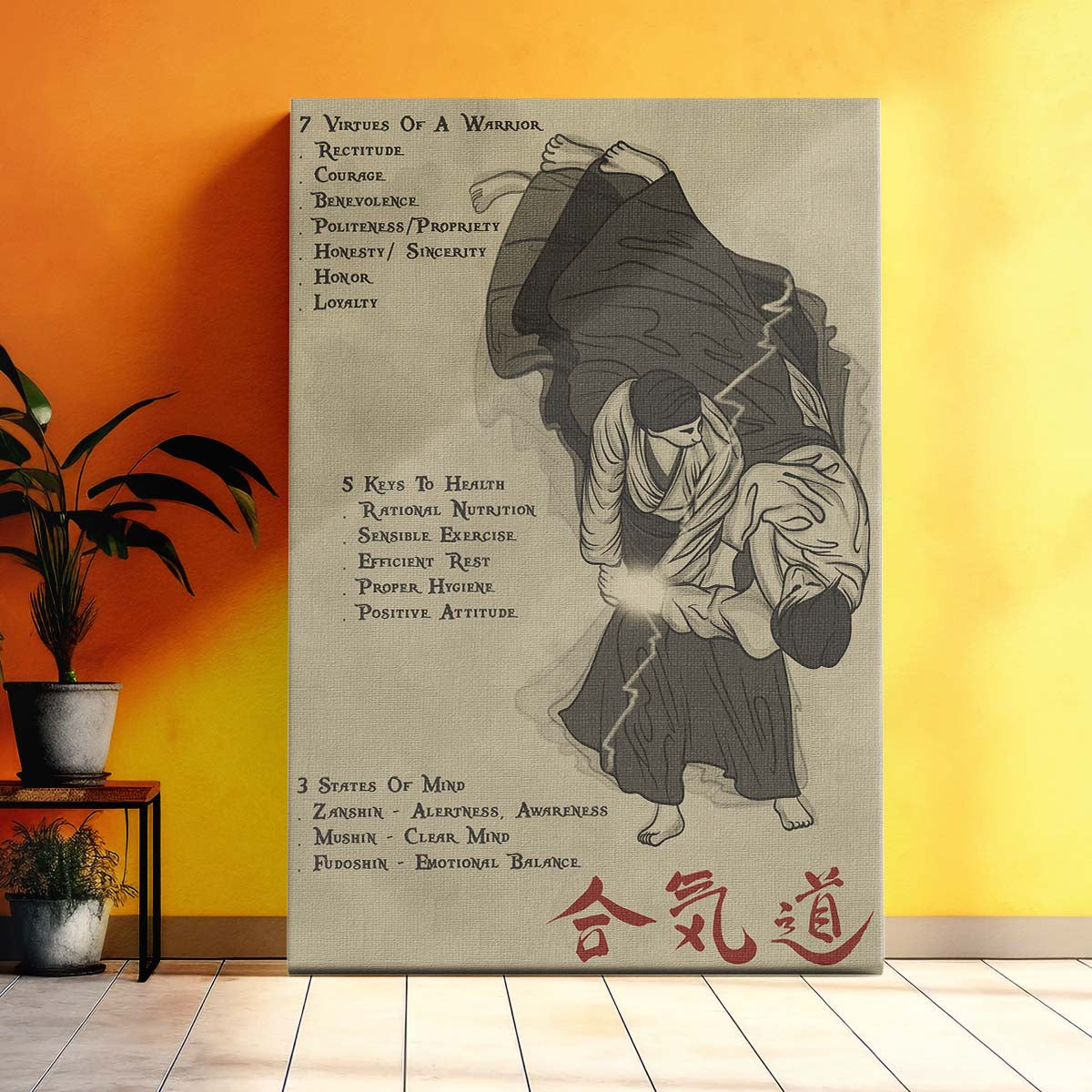 Aikido Wall Art - Aikido Poster - Aikido Canvas - 753 CODE - AI021 - Vertical Poster - Vertical Canvas