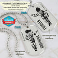 DRD040 - Brothers Forever - Goku - Vegeta - Dragon Ball Dog Tag - Double Sided Engraved Silver Dog Tag