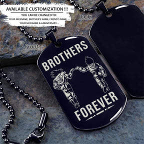 Dragon Ball Dog Tag - Brothers Forever - Goku - Vegeta - Dragon Ball Necklace - Engrave Dog Tag