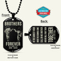 DRD045 - Brothers Forever - Call On Me Brother - Goku - Vegeta - Dragon Ball Dog Tag - Double Sided Engraved Silver Dog Tag