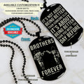 DRD047 - Brothers Forever - It's About Being Better Than You Were The Day Before - Goku - Vegeta - Dragon Ball Dog Tag - Double Sided Engraved Black Dog Tag