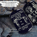DRD057 - Call On Me Brother - It's Over When You Quit - Goku - Vegeta - Dragon Ball Dog Tag - Double Sided Engraved Black Dog Tag