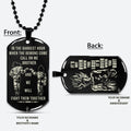 DRD057 - Call On Me Brother - It's Over When You Quit - Goku - Vegeta - Dragon Ball Dog Tag - Double Sided Engraved Black Dog Tag