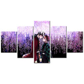 Demon Slayer - Kimetsu no Yaiba - 5 Pieces Wall Art - Giyu Tomioka - Tanjiro Kamado 2 - Demon Slayer Poster - Demon Slayer Wall Art