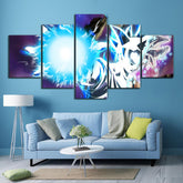 Dragon Ball - 5 Pieces Wall Art - Mastered Ultra Instinct Goku - Dragon Ball Poster - Dragon Ball Canvas Canvas