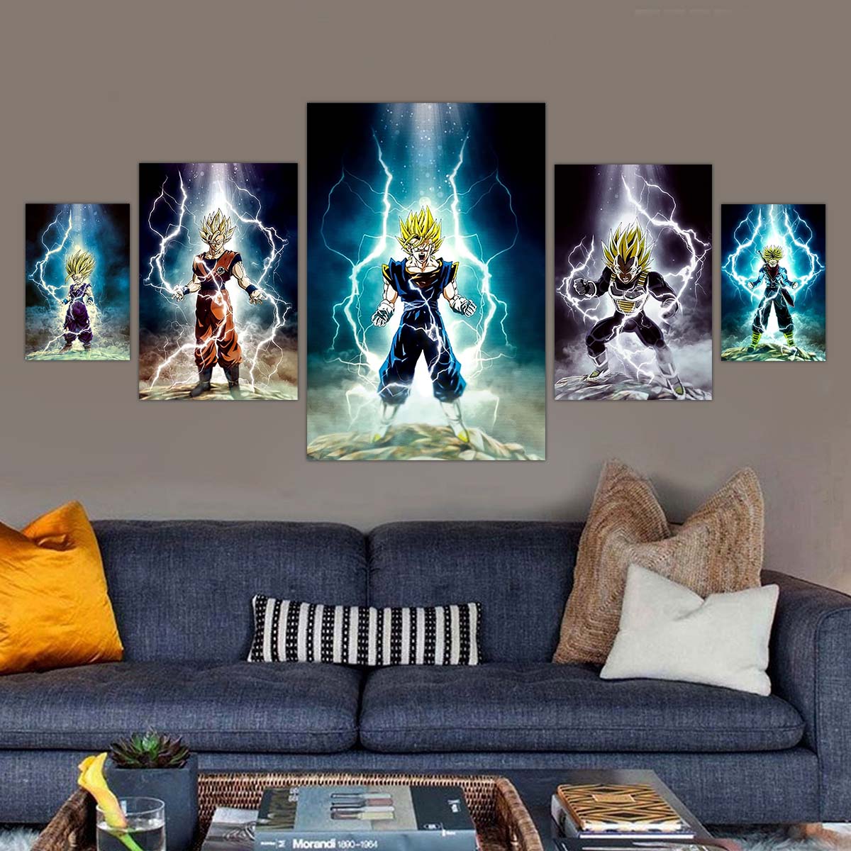 Dragon Ball Wall Art - Dragon Ball Poster - Dragon Ball Canvas - Goku - Vegeta - Vegeto - Gohan - Trunks - Vertical Poster - Vertical Canvas