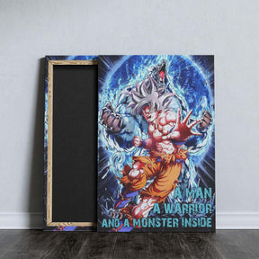 Dragon Ball Wall Art - Dragon Ball Poster - Dragon Ball Canvas - A Monster Inside - Goku Ultra Instinct Mastered - DR051 - Vertical Poster - Vertical Canvas