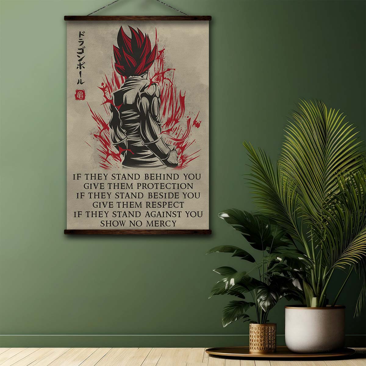 Dragon Ball Wall Art - Dragon Ball Poster - Dragon Ball Canvas - IF - Show No Mercy - Vegeto - DR029 - Vertical Poster - Vertical Canvas