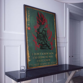 Dragon Ball Wall Art - Dragon Ball Poster - Dragon Ball Canvas - I'm Not Going To Lose - Goku - Vegeta - Vegeto - DR059 - Vertical Poster - Vertical Canvas