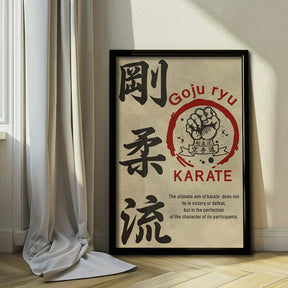 Karate Wall Art - Karate Poster - Karate Canvas - The Ultimate Aim Of Karate - Goju ryu Karate - KA005 - Vertical Canvas - Vertical Poster