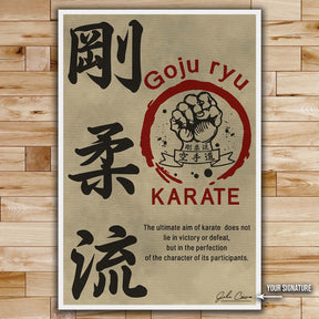 Karate Wall Art - Karate Poster - Karate Canvas - The Ultimate Aim Of Karate - Goju ryu Karate - KA005 - Vertical Canvas - Vertical Poster