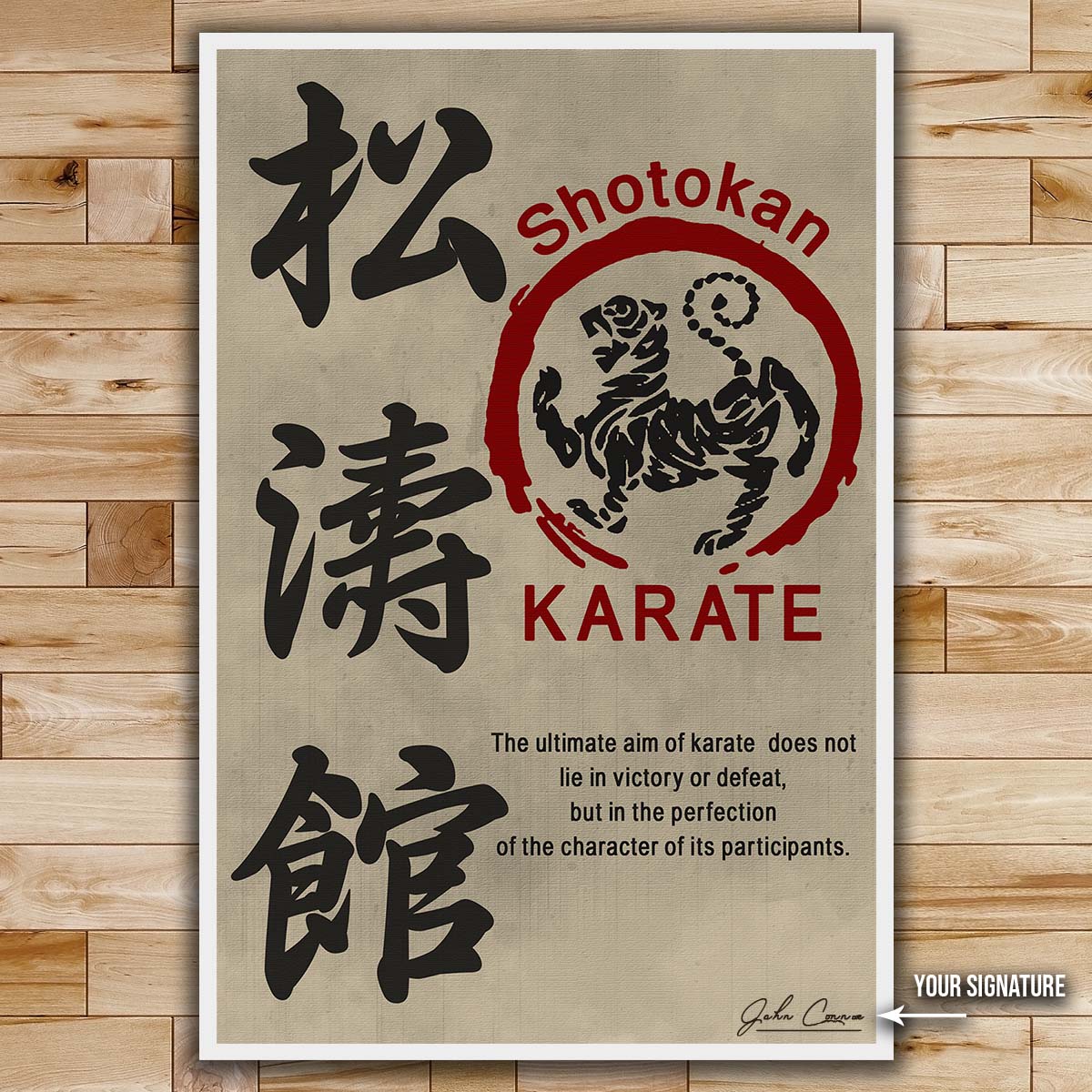 Karate Wall Art - Karate Poster - Karate Canvas - The Ultimate Aim Of Karate Lies Not In Victory Or Defeat - Gichin Funakoshi - Shotokan Karate - KA030 - Vertical Canvas - Vertical Poster