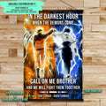 NA001 - Call On me Brother - Uzumaki Naruto  - Uchiha Sasuke - Vertical Poster - Vertical Canvas - Naruto Poster - Naruto Canvas