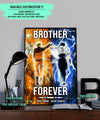 NA002 - Brother Forever - Uzumaki Naruto  - Uchiha Sasuke - Vertical Poster - Vertical Canvas - Naruto Poster - Naruto Canvas
