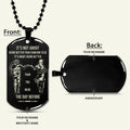 NAD017 - It's About Being Better Than You Were The Day Before - Uzumaki Naruto - Uchiha Sasuke - Naruto Dog Tag - Engrave Black Dog Tag