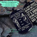 NAD027 - Call On Me Brother - It's About Being Better Than You Were The Day Before - Uzumaki Naruto - Uchiha Sasuke - Naruto Dog Tag - Engrave Double Side Black Dog Tag