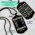 NAD029 - Brother Forever - It's About Being Better Than You Were The Day Before - Uzumaki Naruto - Uchiha Sasuke - Naruto Dog Tag - Engrave Double Side Black Dog Tag