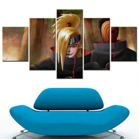 Naruto - 5 Pieces Wall Art - Deidara - Printed Wall Pictures Home Decor - Naruto Poster - Naruto Canvas