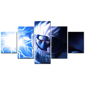 Naruto - 5 Pieces Wall Art - Hatake Kakashi 2 - Printed Wall Pictures Home Decor - Naruto Poster - Naruto Canvas