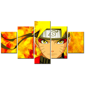 Naruto - 5 Pieces Wall Art - Uzumaki Naruto 8- Printed Wall Pictures Home Decor - Naruto Poster - Naruto Canvas