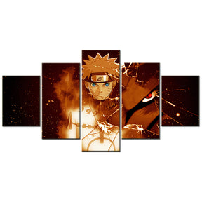 Naruto - 5 Pieces Wall Art - Uzumaki Naruto 5 - Printed Wall Pictures Home Decor - Naruto Poster - Naruto Canvas