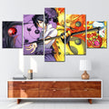 Naruto - 5 Pieces Wall Art - Uzumaki Naruto - Uchiha Sasuke 6 - Printed Wall Pictures Home Decor - Naruto Poster - Naruto Canvas