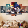 Naruto - 5 Pieces Wall Art - Uzumaki Naruto - Uchiha Sasuke 4 - Printed Wall Pictures Home Decor - Naruto Poster - Naruto Canvas