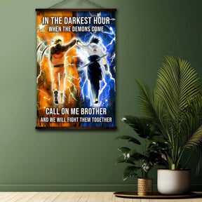 Naruto Wall Art - Naruto Poster - Naruto Canvas - In The Darkest Hour - Call On me Brother - Uzumaki Naruto - Uchiha Sasuke - NA001 - Vertical Poster - Vertical Canvas