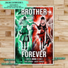OP002 - Brother Forever - Monkey D. Luffy - Roronoa Zoro - Vertical Poster - Vertical Canvas - One Piece Poster - One Piece Canvas