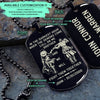 OPD004 - Call On me Brother - Monkey D. Luffy - Roronoa Zoro - One Piece Dog Tag - Engrave Black Dog Tag