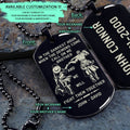 OPD010 - Call On me Brother - Monkey D. Luffy - Roronoa Zoro - One Piece Dog Tag - Engrave Black Dog Tag