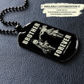 OPD019 - Brother Forever - Monkey D. Luffy - Roronoa Zoro - One Piece Dog Tag - Engrave Black Dog Tag