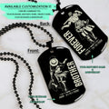 OPD021 - Brother Forever - Monkey D. Luffy - Roronoa Zoro - One Piece Dog Tag - Engrave Double Sided Black Dog Tag