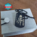 OPD031 - Brothers Forever - Monkey D. Luffy - Roronoa Zoro - One Piece Dog Tag - Double Sided Engrave Black Dog Tag