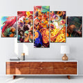 One Piece - 5 Pieces Wall Art - Monkey D. Luffy - Portgas D. Ace - Printed Wall Pictures Home Decor - One Piece Poster - One Piece Canvas