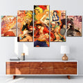 One Piece - 5 Pieces Wall Art - Monkey D. Luffy - Roronoa Zoro - Nami - Nico Robin - Sanji - Usopp - Printed Wall Pictures Home Decor - One Piece Poster - One Piece Canvas