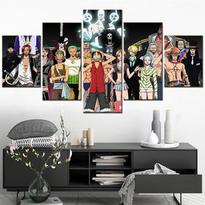 One Piece - 5 Pieces Wall Art - Monkey D. Luffy - Roronoa Zoro - Printed Wall Pictures Home Decor - One Piece Poster - One Piece Canvas 2