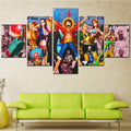 One Piece - 5 Pieces Wall Art - Monkey D. Luffy - Roronoa Zoro - Sanji - Usopp - Nami - Nico Robin 5 - Printed Wall Pictures Home Decor - One Piece Poster - One Piece Canvas
