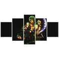 One Piece - 5 Pieces Wall Art - Roronoa Zoro 6 - Printed Wall Pictures Home Decor - One Piece Poster - One Piece Canvas