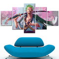 One Piece - 5 Pieces Wall Art - Roronoa Zoro 2 - Printed Wall Pictures Home Decor - One Piece Poster - One Piece Canvas