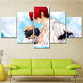 One Piece - 5 Pieces Wall Art - Shanks - Monkey D. Luffy - Don't Cry You Are Man - Printed Wall Pictures Home Decor - One Piece Poster - One Piece Canvas