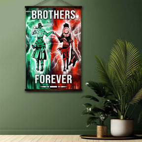 One Piece Wall Art - One Piece Poster - One Piece Canvas - Brothers Forever - OP003 - Monkey D. Luffy - Roronoa Zoro - Vertical Poster - Vertical Canvas