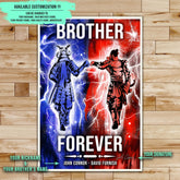 SA100 - Brother Forever - Bushido - Katana - Ronin - Miyamoto Musashi - Vertical Poster - Vertical Canvas - Samurai Poster - Samurai Canvas
