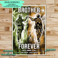 SD043 - Brother Forever - Army - Marine - Vertical Poster - Vertical Canvas - Soldier Poster - Soldier Canvas