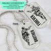 SDD036 - Brother Forever - Army - Marine - Soldier Dog Tag - Double Side Silver Dog Tag